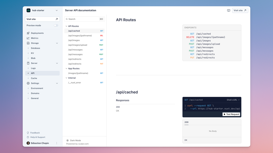 Nuxt Open API Scalar integration